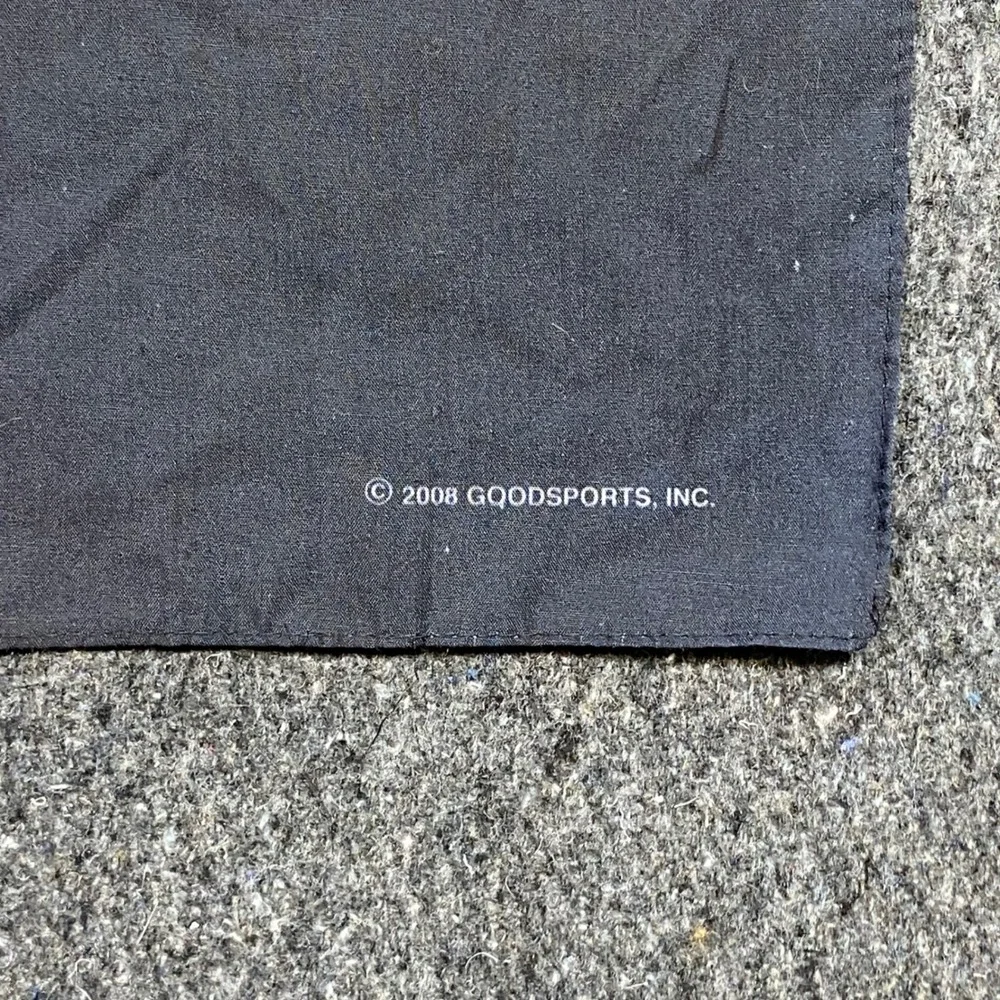 Goodsports Y2K Vintage Unisex OS Skulls Flames‎ Biker Bandana Black 2008 Graphic
